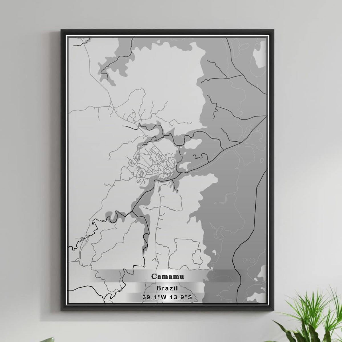 ROAD MAP OF CAMAMU, BRAZIL BY MAPBAKES