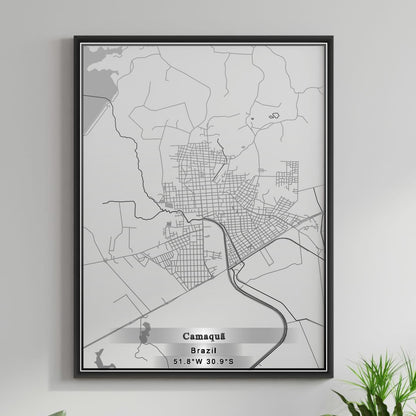 ROAD MAP OF CAMAQUA, BRAZIL BY MAPBAKES
