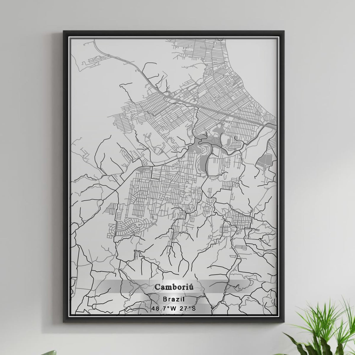 ROAD MAP OF CAMBORIU, BRAZIL BY MAPBAKES