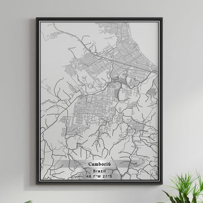 ROAD MAP OF CAMBORIU, BRAZIL BY MAPBAKES