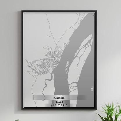 ROAD MAP OF CAMETA, BRAZIL BY MAPBAKES