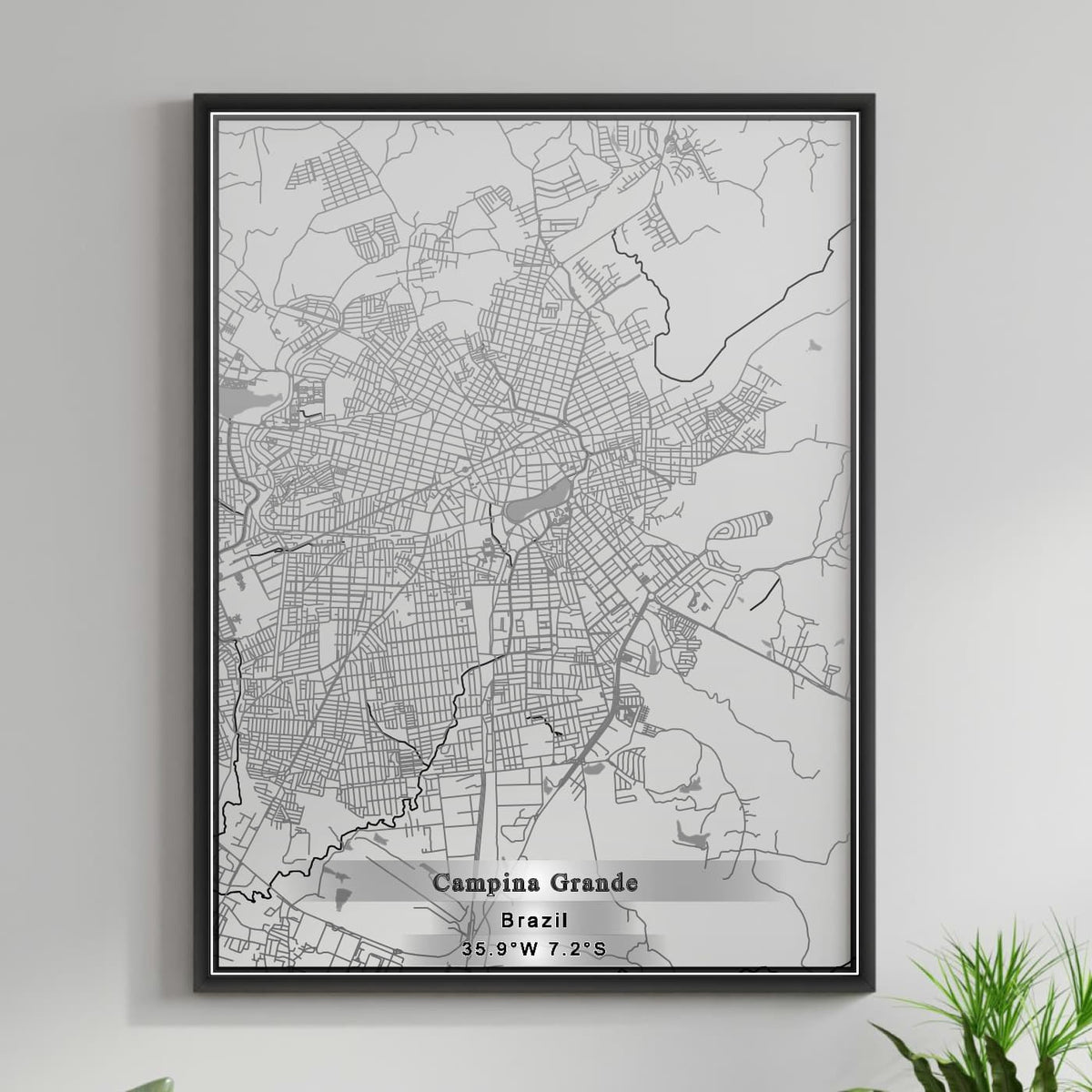 ROAD MAP OF CAMPINA GRANDE, BRAZIL BY MAPBAKES