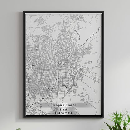 ROAD MAP OF CAMPINA GRANDE, BRAZIL BY MAPBAKES