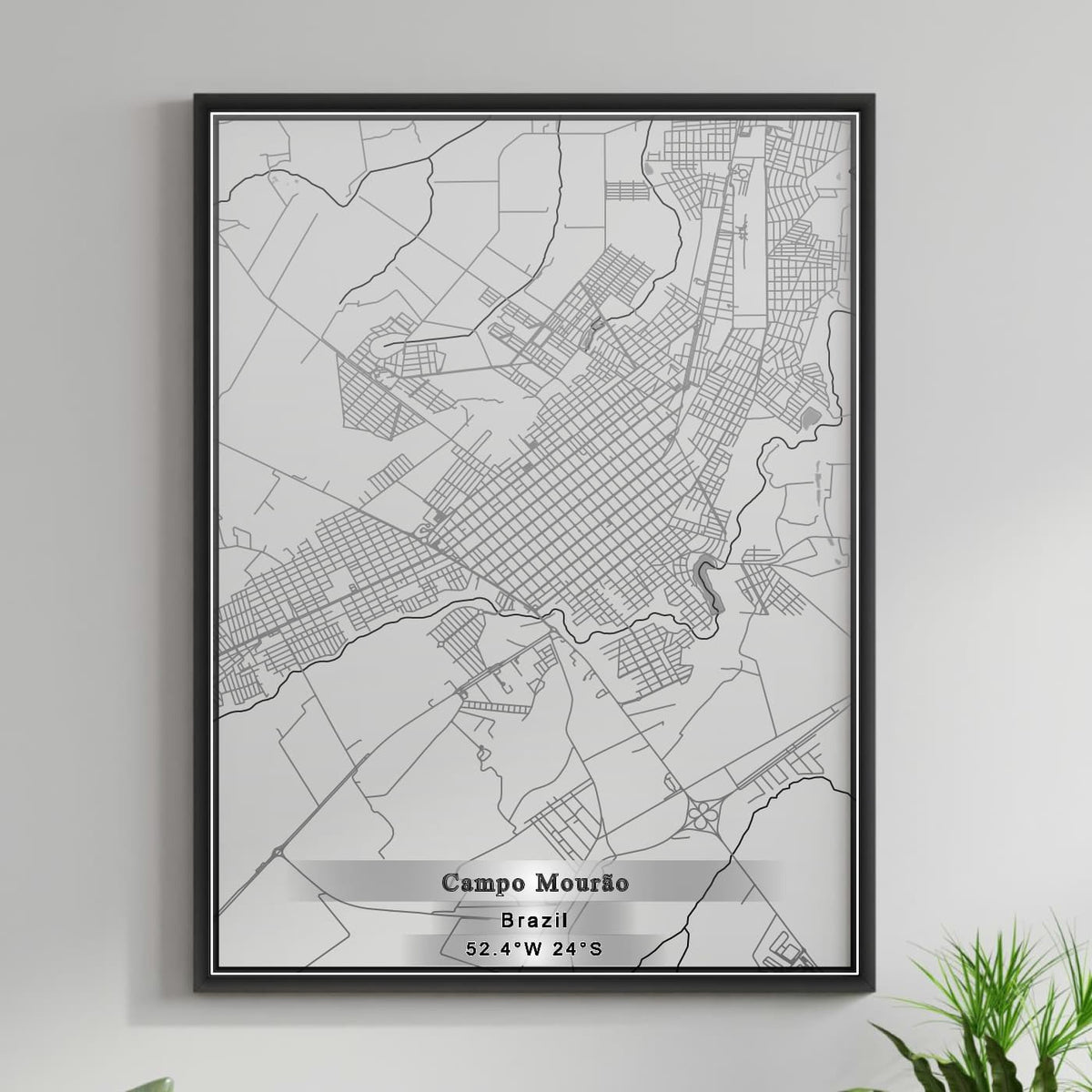 ROAD MAP OF CAMPO MOURAO, BRAZIL BY MAPBAKES