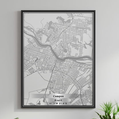 ROAD MAP OF CAMPOS, BRAZIL BY MAPBAKES