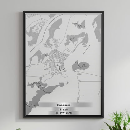 ROAD MAP OF CANANEIA, BRAZIL BY MAPBAKES