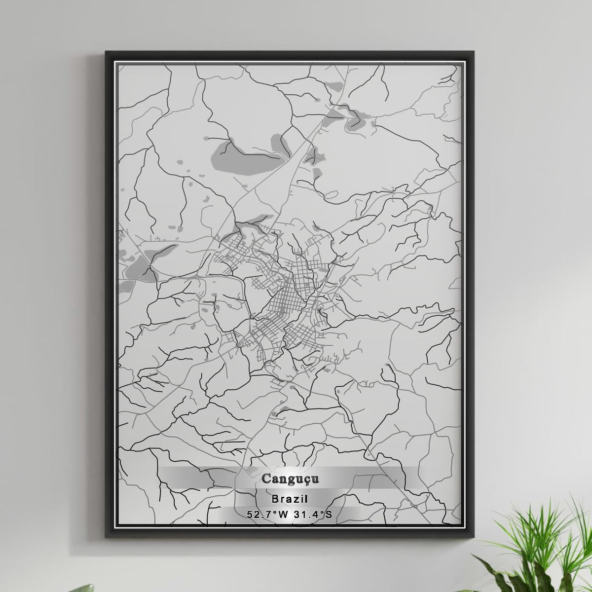 ROAD MAP OF CANGUCU, BRAZIL BY MAPBAKES