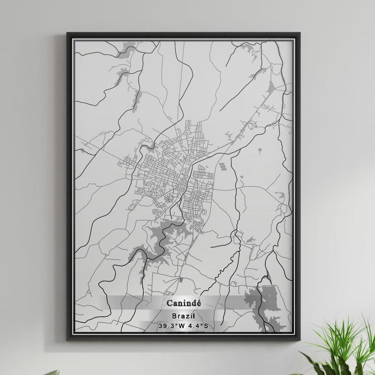 ROAD MAP OF CANINDE, BRAZIL BY MAPBAKES