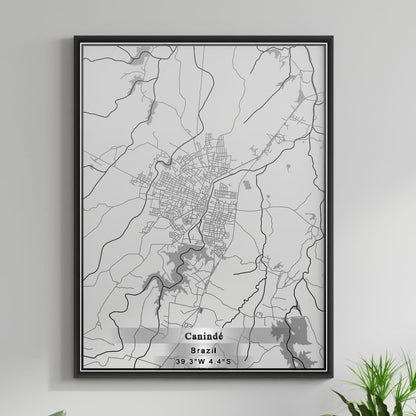 ROAD MAP OF CANINDE, BRAZIL BY MAPBAKES