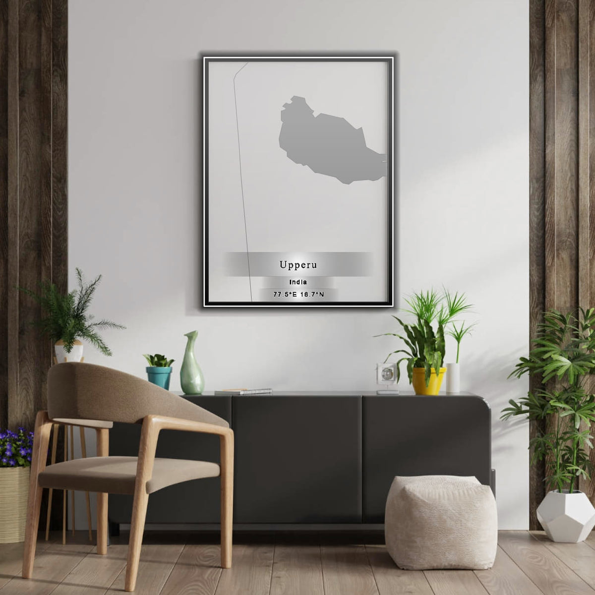 ROAD MAP OF UPPERU, INDIA BY MAPBAKES