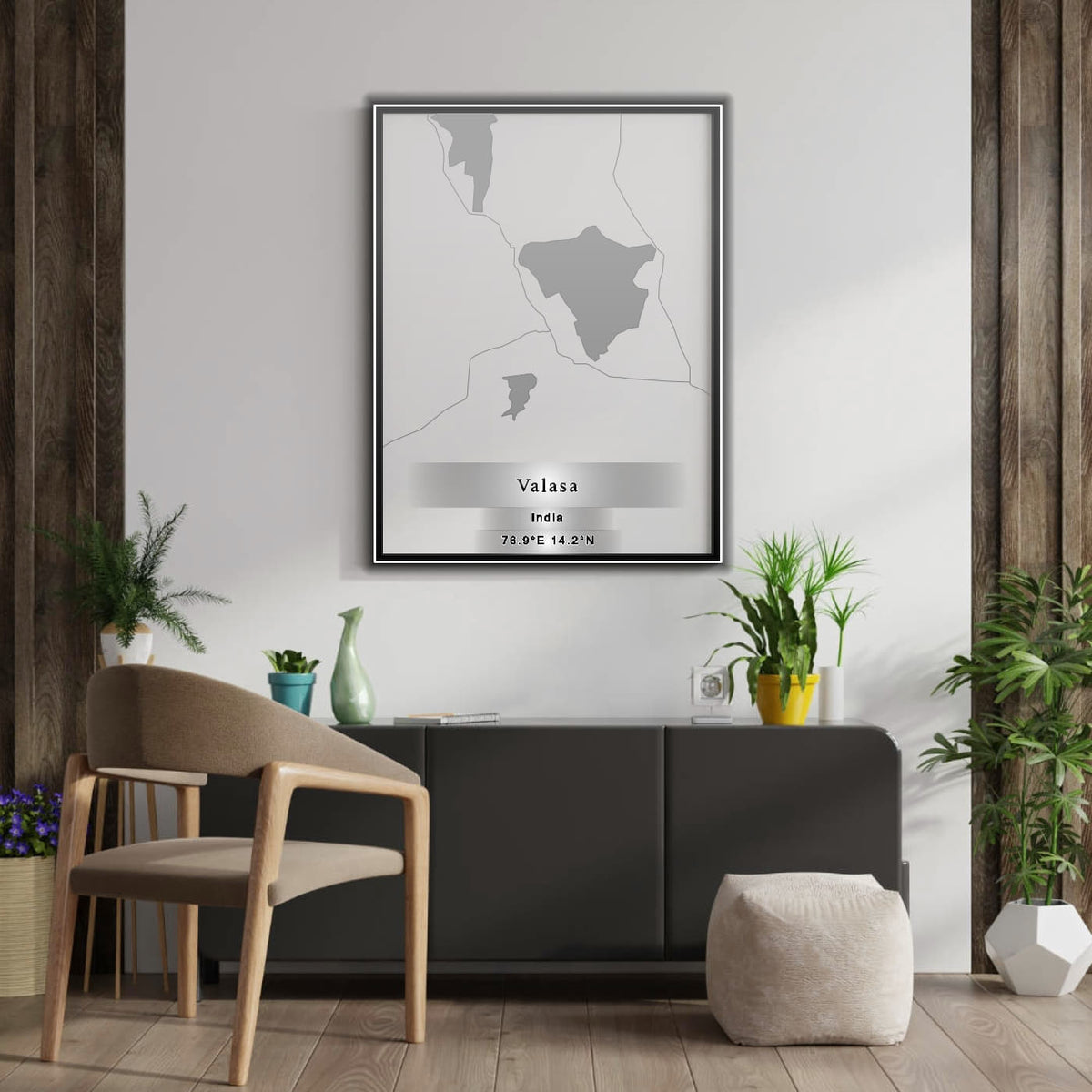 ROAD MAP OF VALASA, INDIA BY MAPBAKES