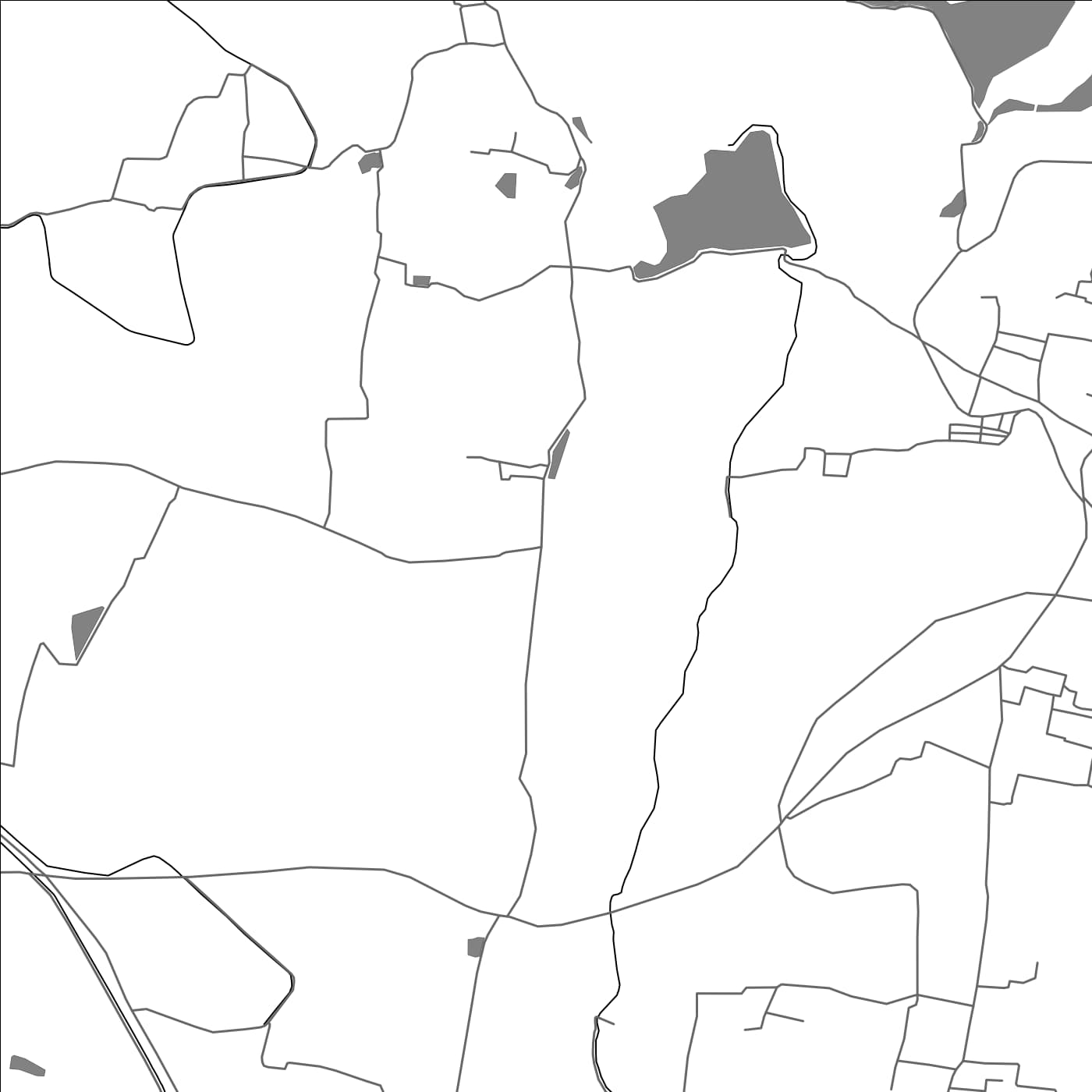 ROAD MAP OF ACHARIPALLAM, INDIA BY MAPBAKES