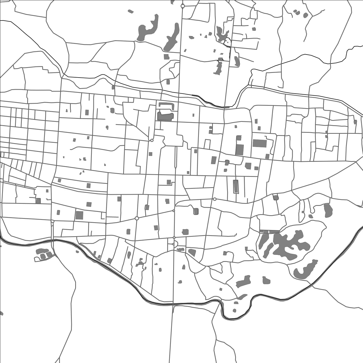 ROAD MAP OF AGARTALA, INDIA BY MAPBAKES