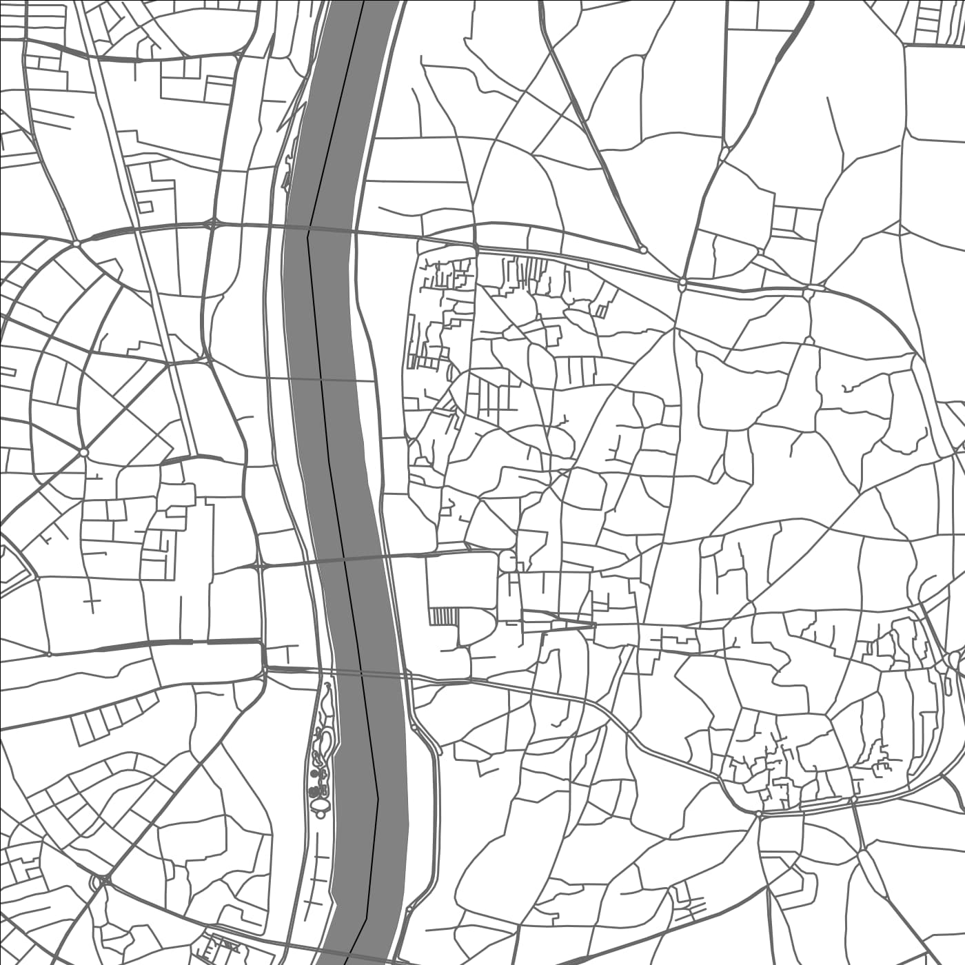 ROAD MAP OF AHMEDABAD, INDIA BY MAPBAKES