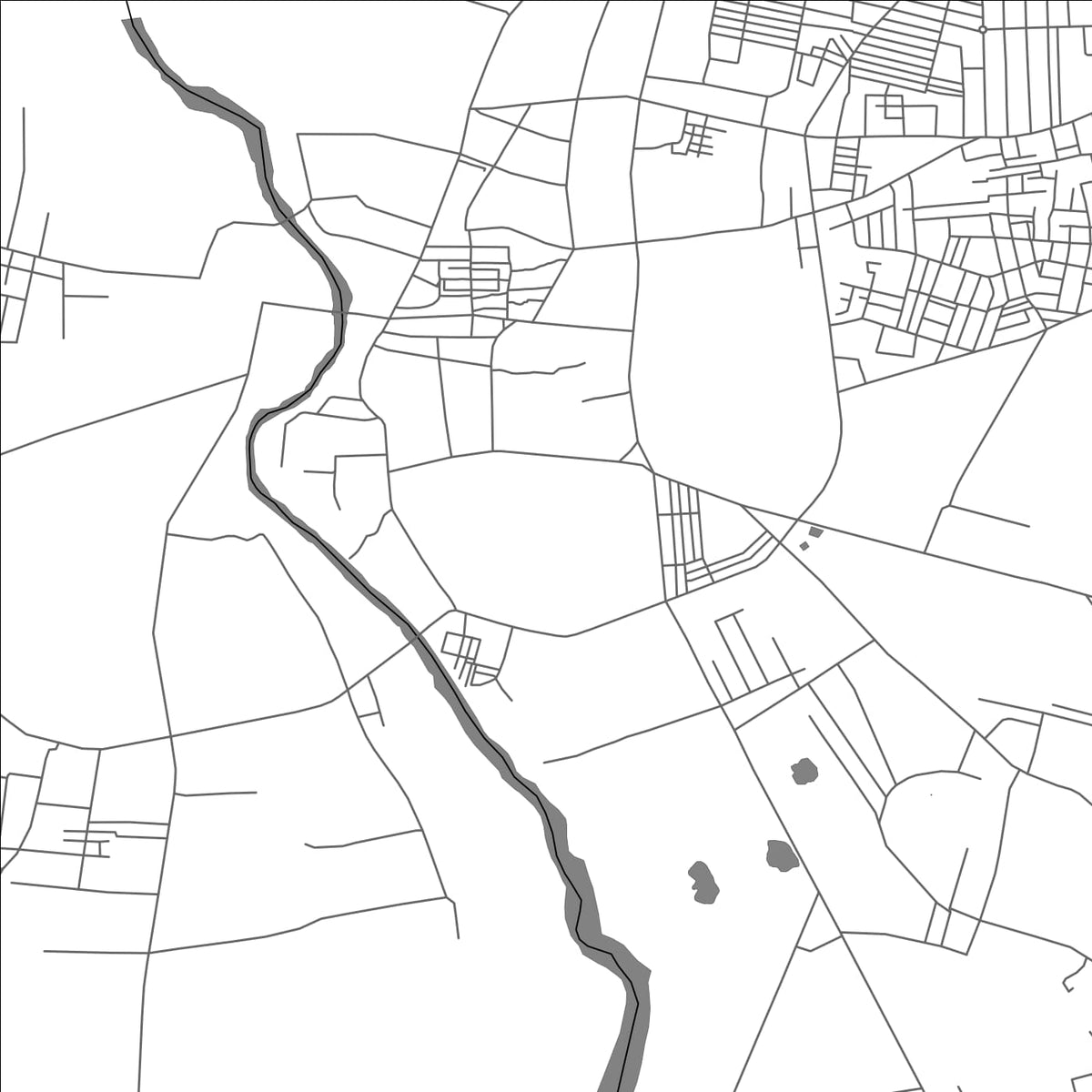ROAD MAP OF AKOLA, INDIA BY MAPBAKES