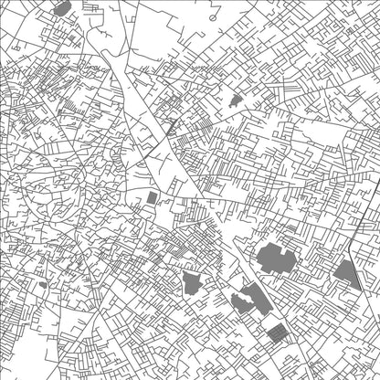 ROAD MAP OF ALIGARH, INDIA BY MAPBAKES