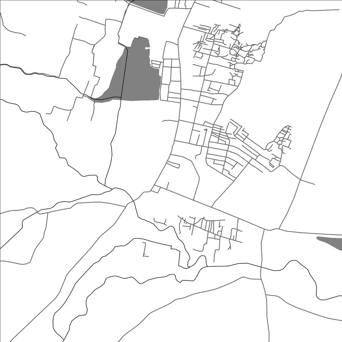 ROAD MAP OF ALLINAGARAM, INDIA BY MAPBAKES