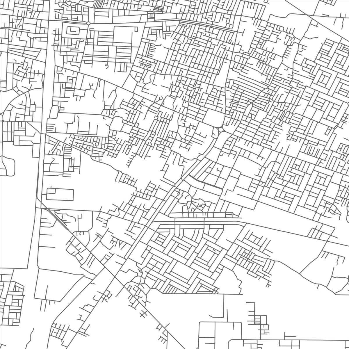 ROAD MAP OF ALWAR, INDIA BY MAPBAKES