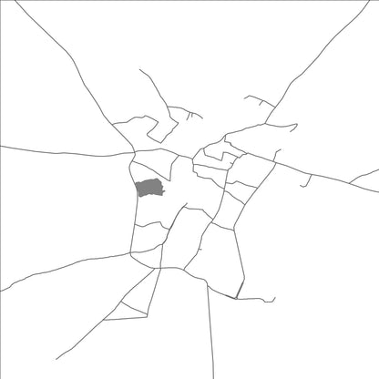 ROAD MAP OF AMROHA, INDIA BY MAPBAKES