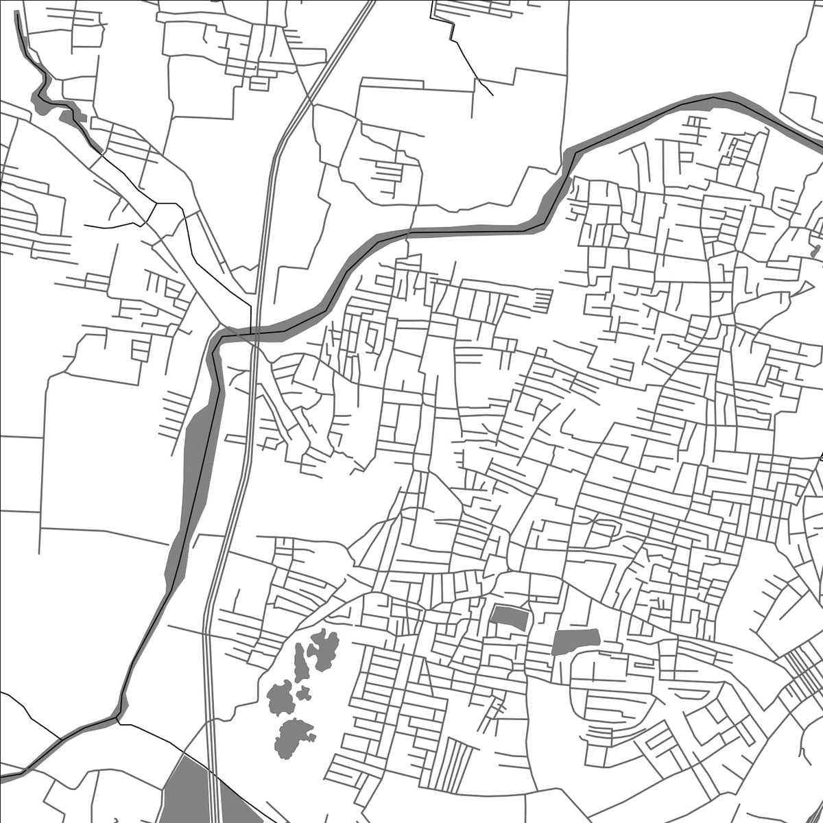 ROAD MAP OF ANAKAPUTTUR, INDIA BY MAPBAKES