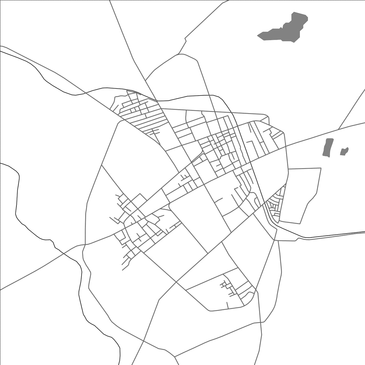ROAD MAP OF ANGUL, INDIA BY MAPBAKES