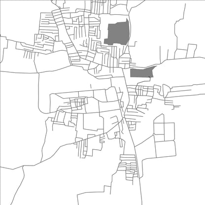 ROAD MAP OF ARKONAM, INDIA BY MAPBAKES