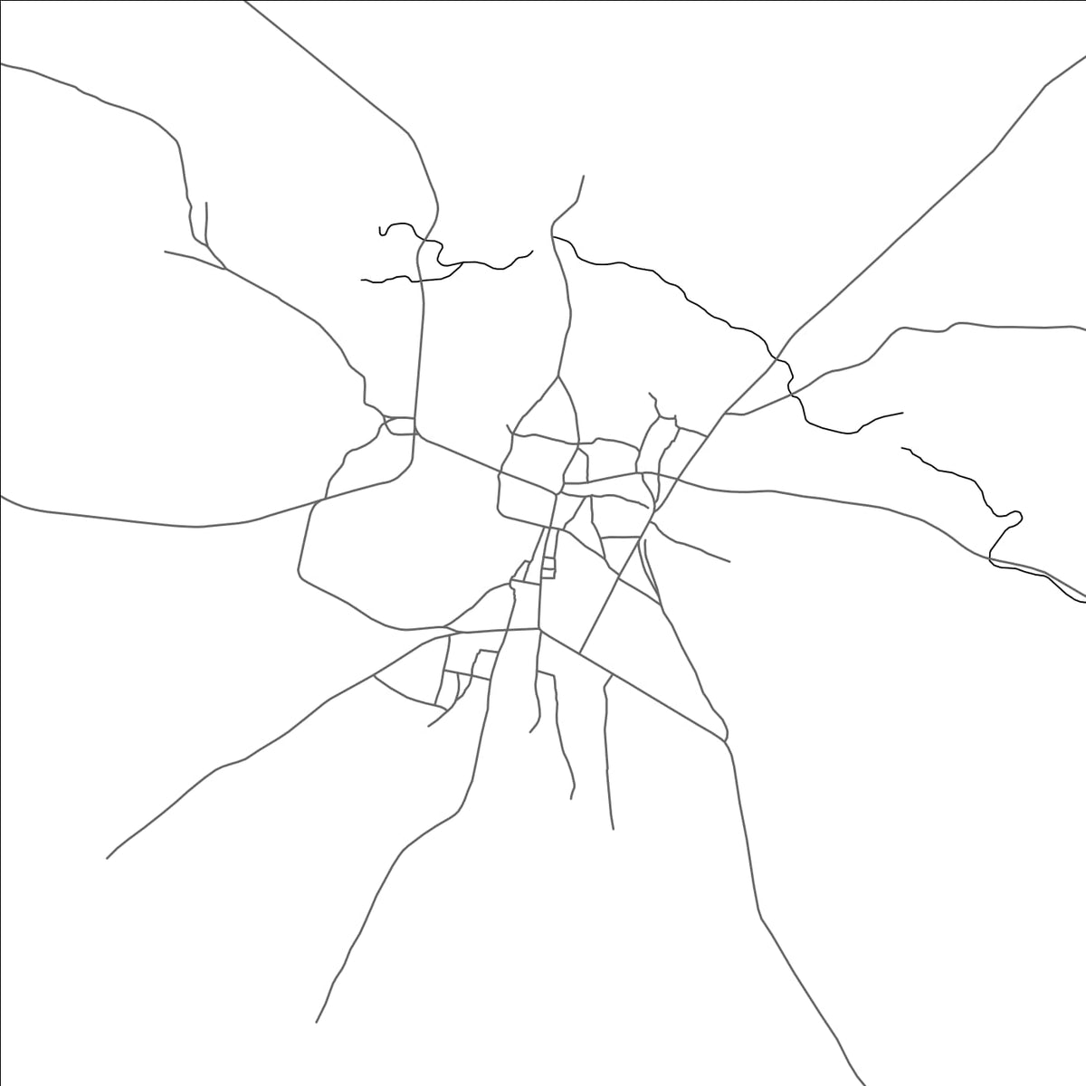 ROAD MAP OF ARON, INDIA BY MAPBAKES