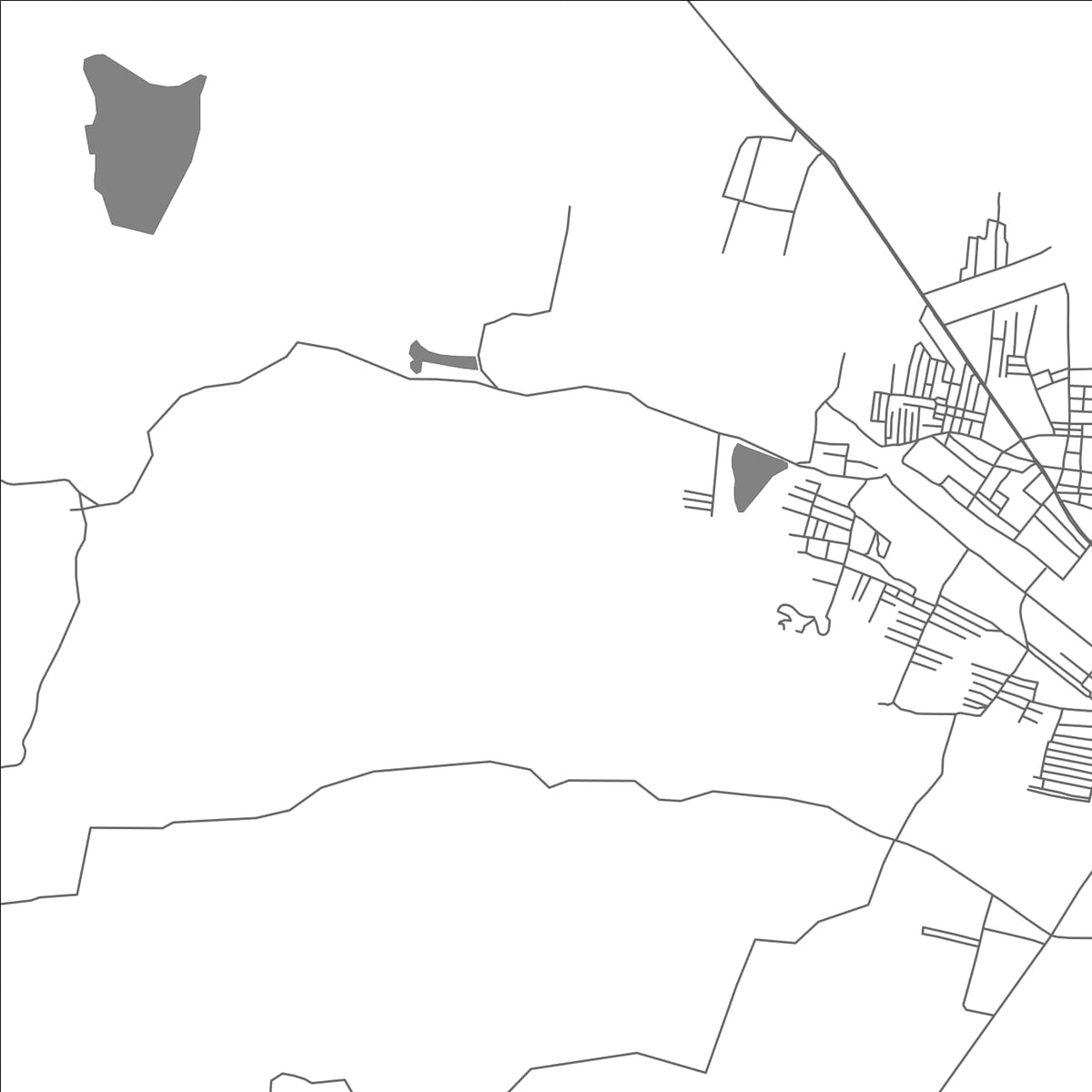 ROAD MAP OF ARSIKERE, INDIA BY MAPBAKES