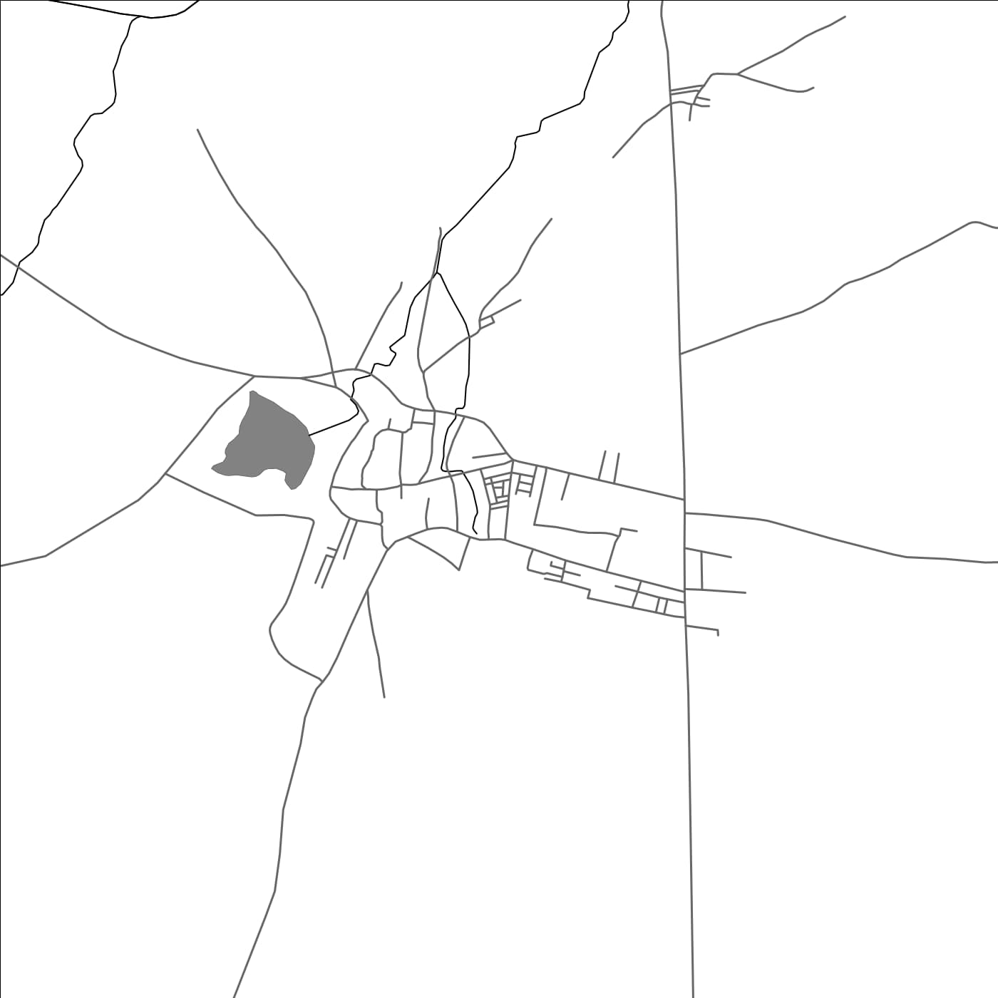 ROAD MAP OF AURAD, INDIA BY MAPBAKES