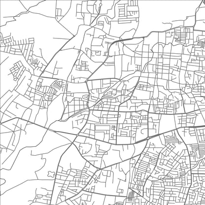 ROAD MAP OF AURANGABAD MAHARASHTRA, INDIA BY MAPBAKES