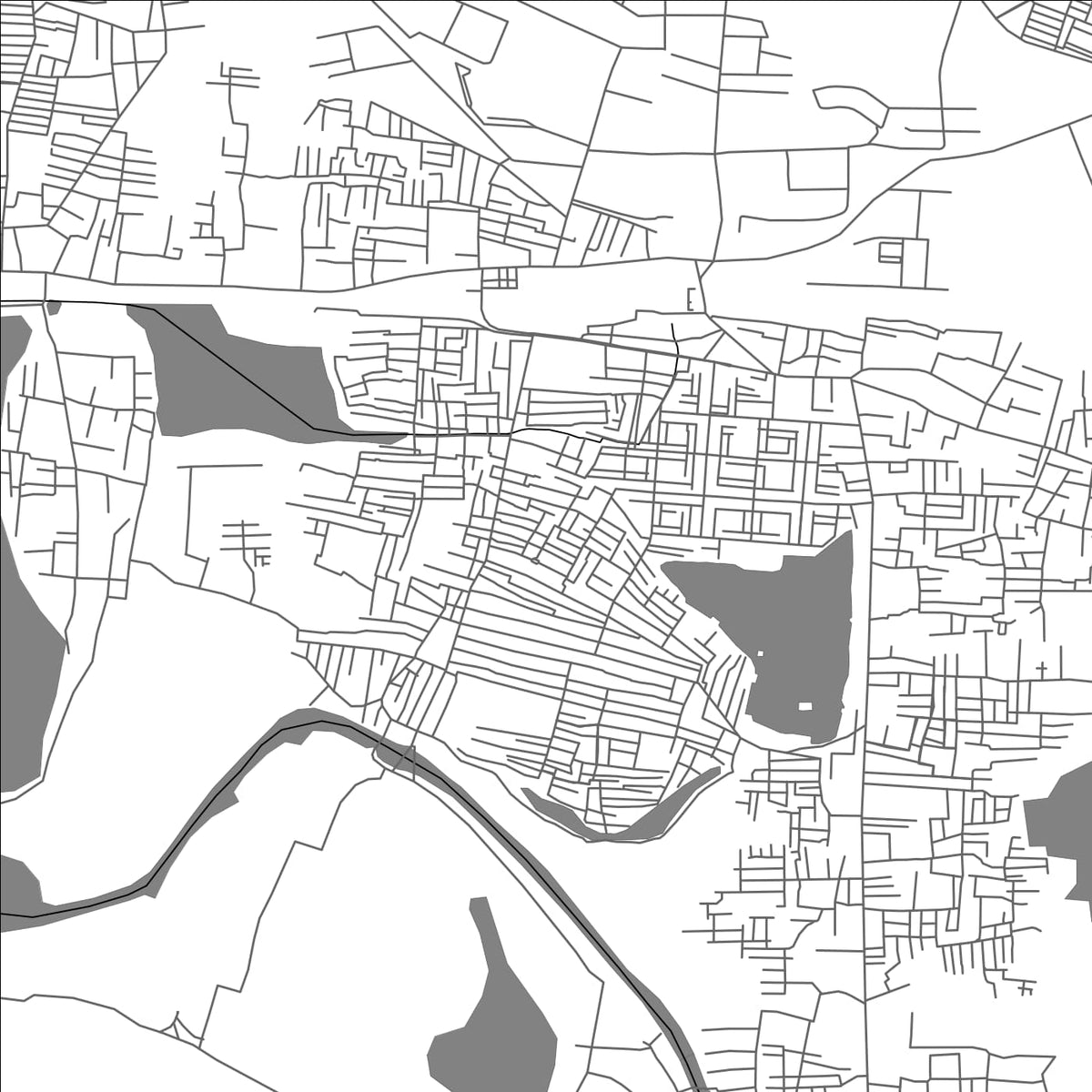 ROAD MAP OF AVADI, INDIA BY MAPBAKES
