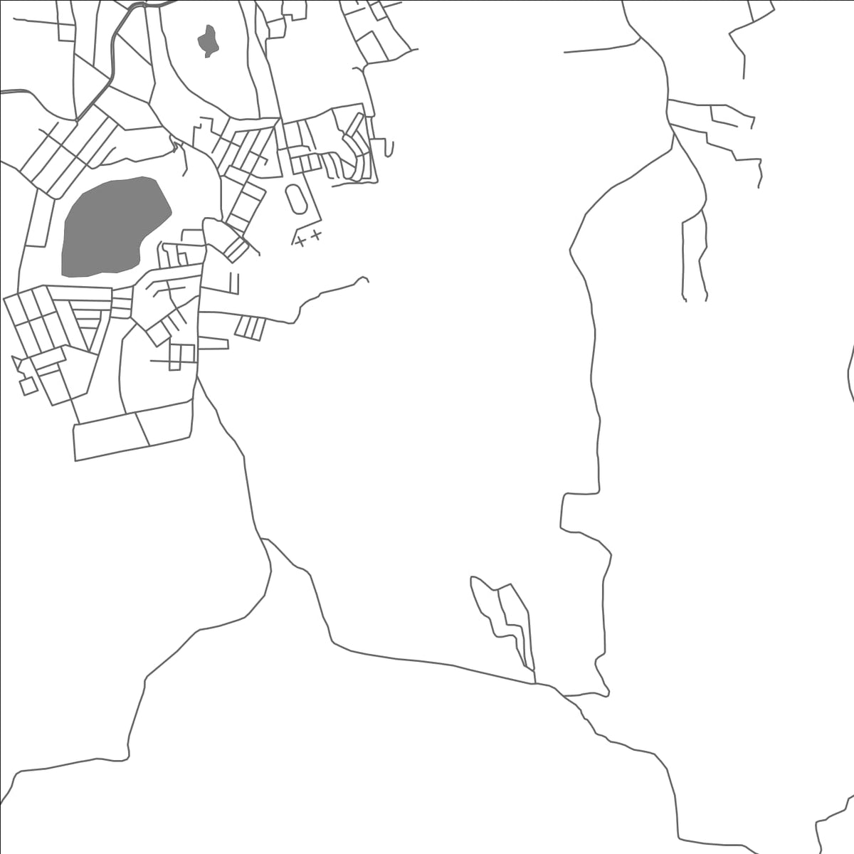 ROAD MAP OF BADAGABETTU, INDIA BY MAPBAKES