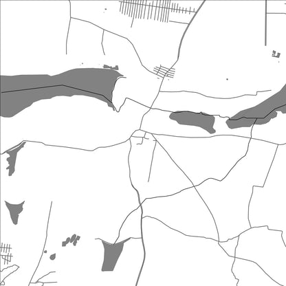 ROAD MAP OF BAGALUR KARNATAKA, INDIA BY MAPBAKES