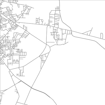 ROAD MAP OF BAJWARA, INDIA BY MAPBAKES