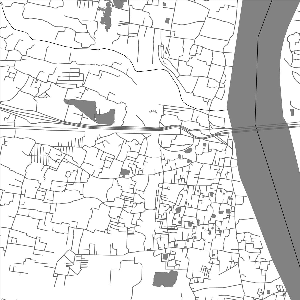 ROAD MAP OF BALI, INDIA BY MAPBAKES
