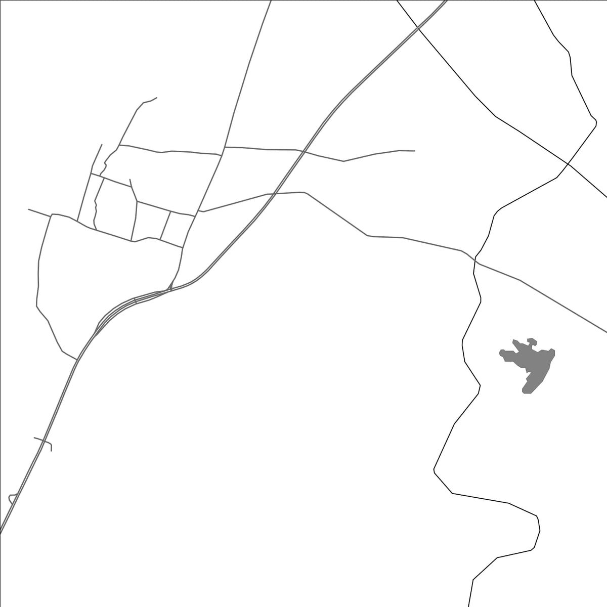ROAD MAP OF BALKONDA, INDIA BY MAPBAKES