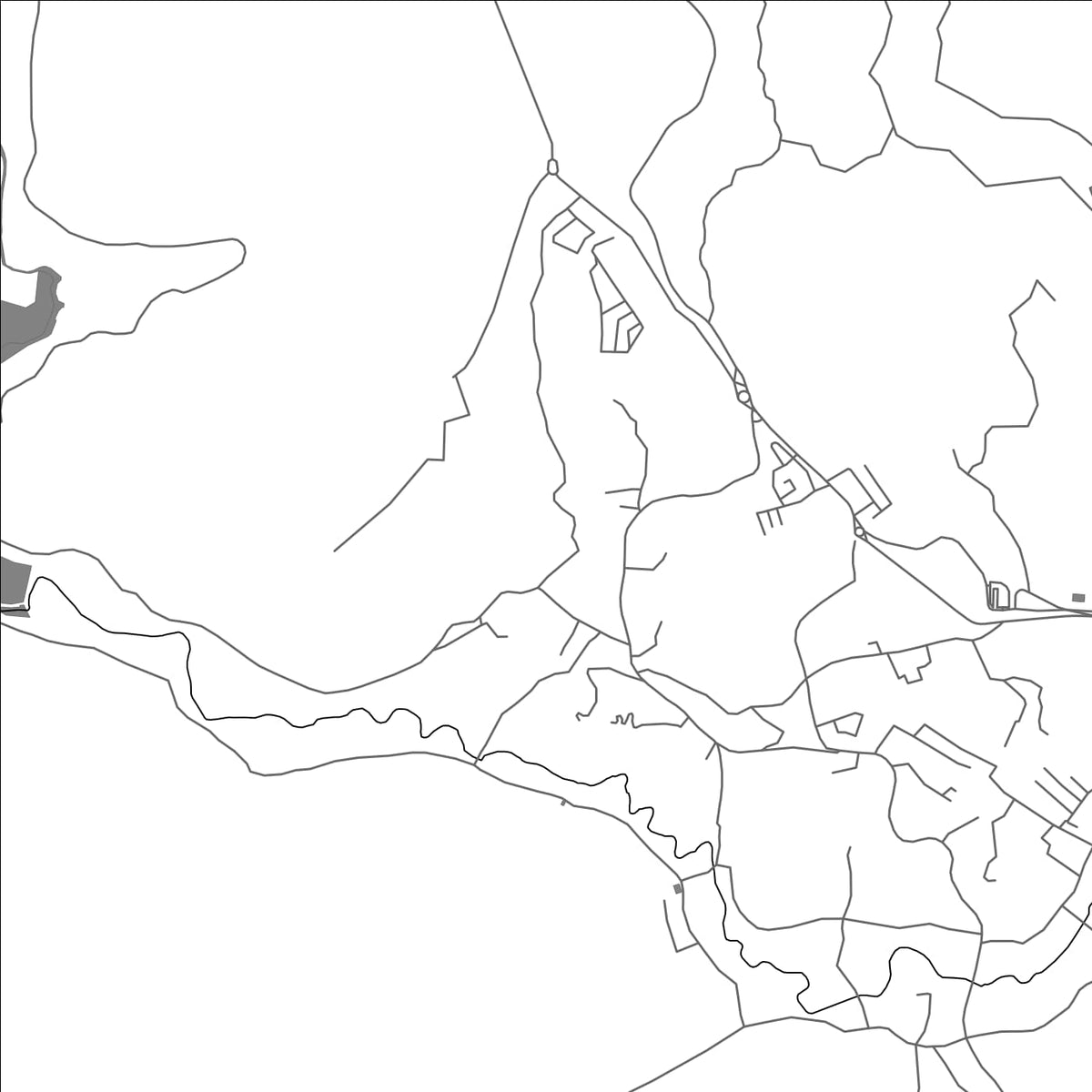 ROAD MAP OF BANDORA, INDIA BY MAPBAKES