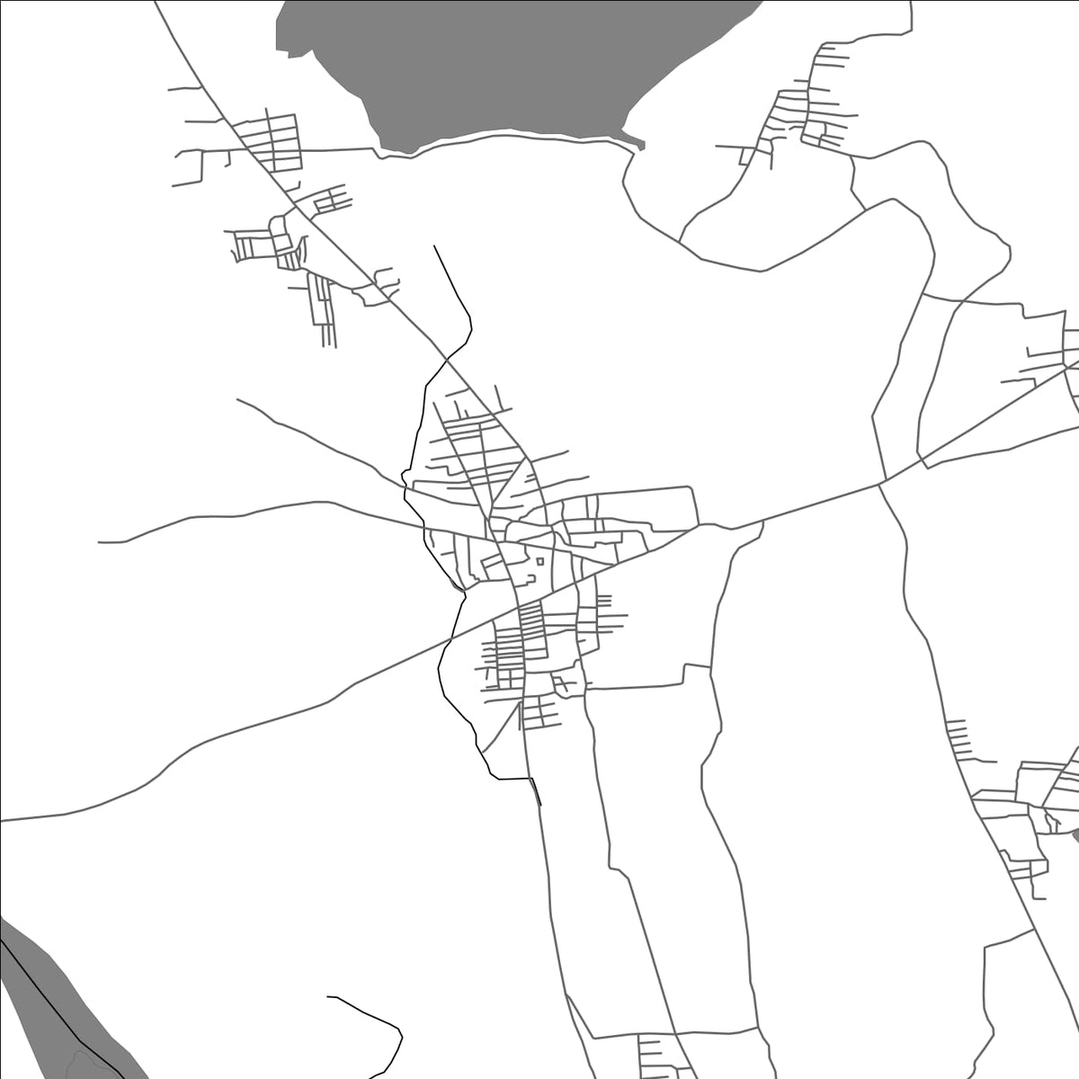 ROAD MAP OF BANNUR, INDIA BY MAPBAKES