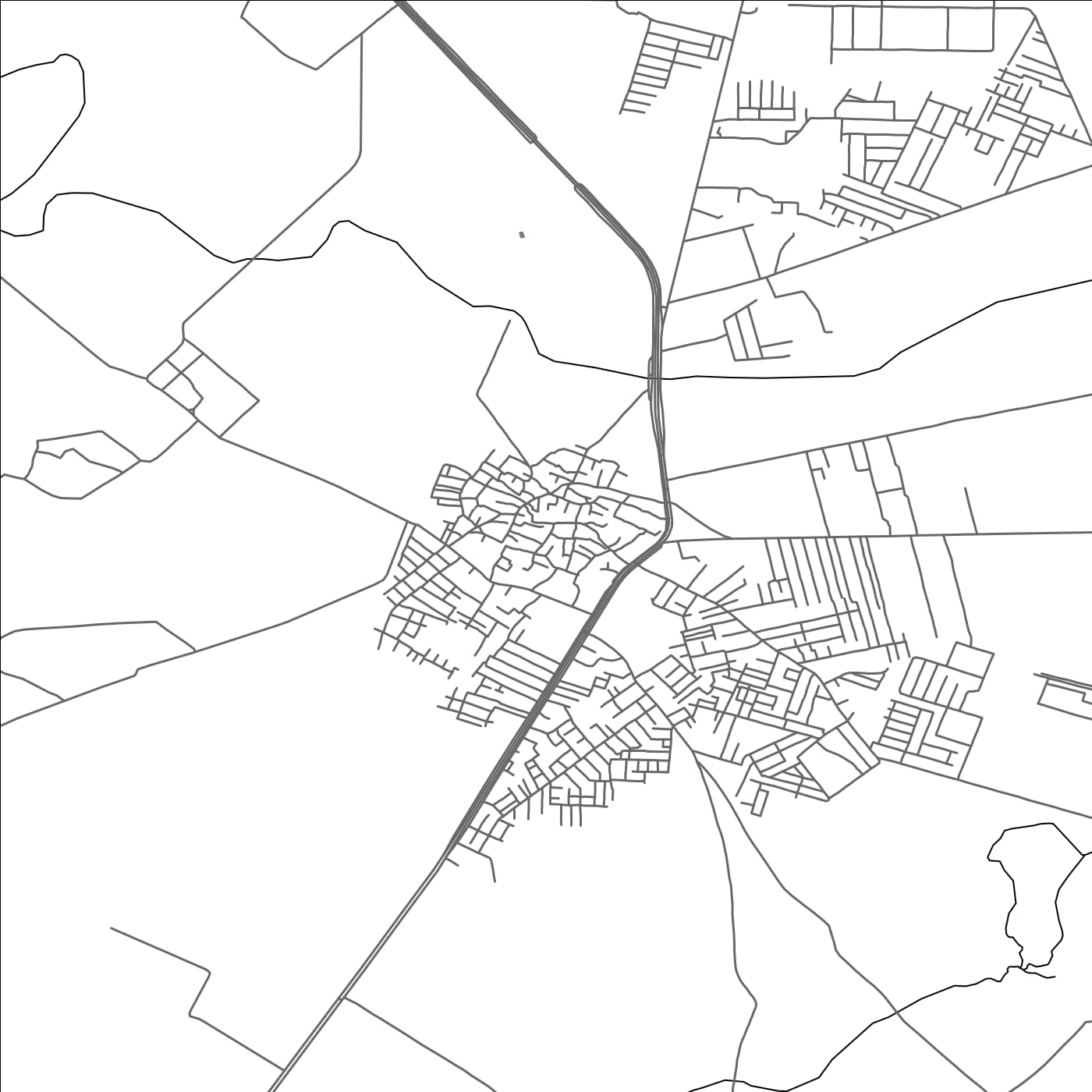 ROAD MAP OF BASI, INDIA BY MAPBAKES