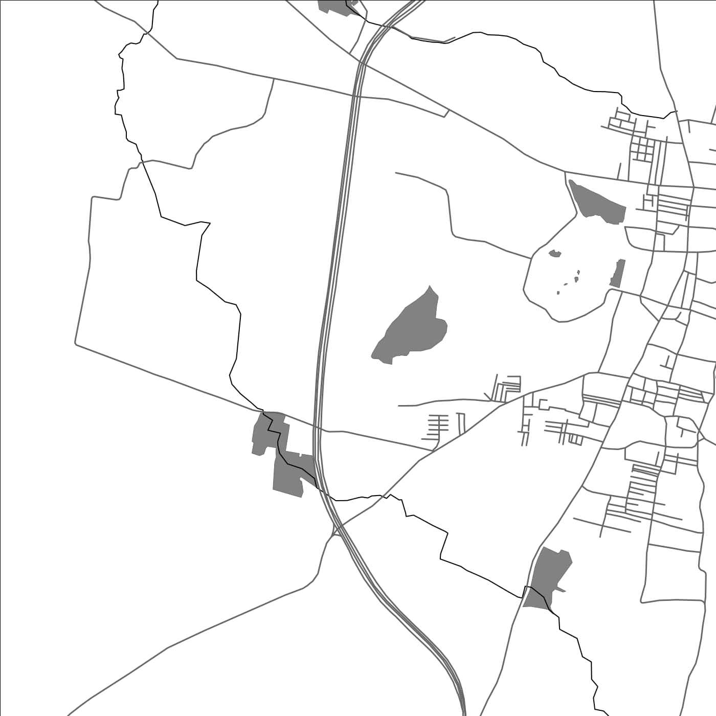 ROAD MAP OF BEGAMBUR, INDIA BY MAPBAKES