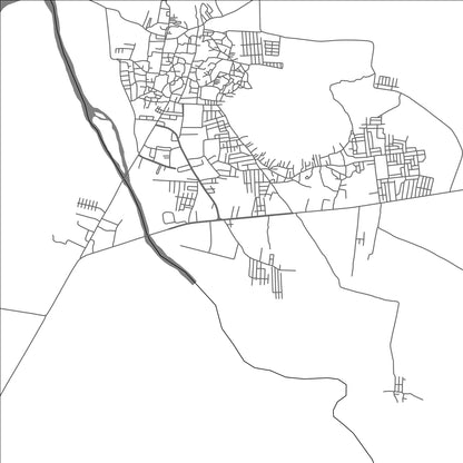 ROAD MAP OF BHAINSA, INDIA BY MAPBAKES