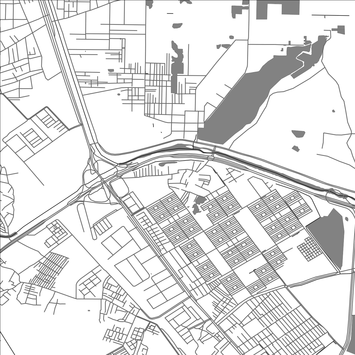 ROAD MAP OF BHALSWA JAHANGIRPUR, INDIA BY MAPBAKES