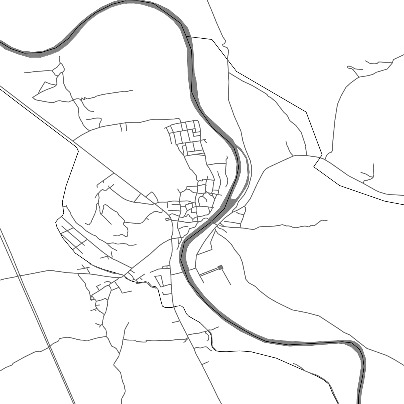 ROAD MAP OF BIJBIARA, INDIA BY MAPBAKES