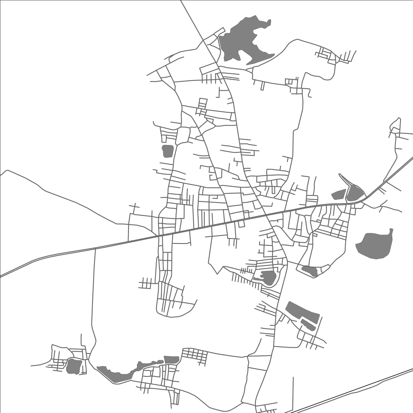 ROAD MAP OF BILLAPADU, INDIA BY MAPBAKES