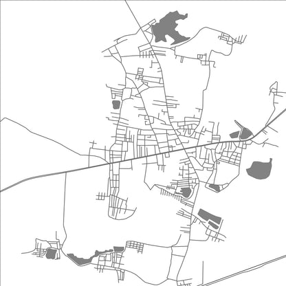 ROAD MAP OF BILLAPADU, INDIA BY MAPBAKES