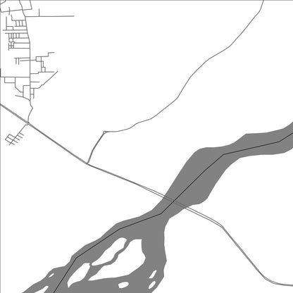 ROAD MAP OF BUDHA THEH, INDIA BY MAPBAKES