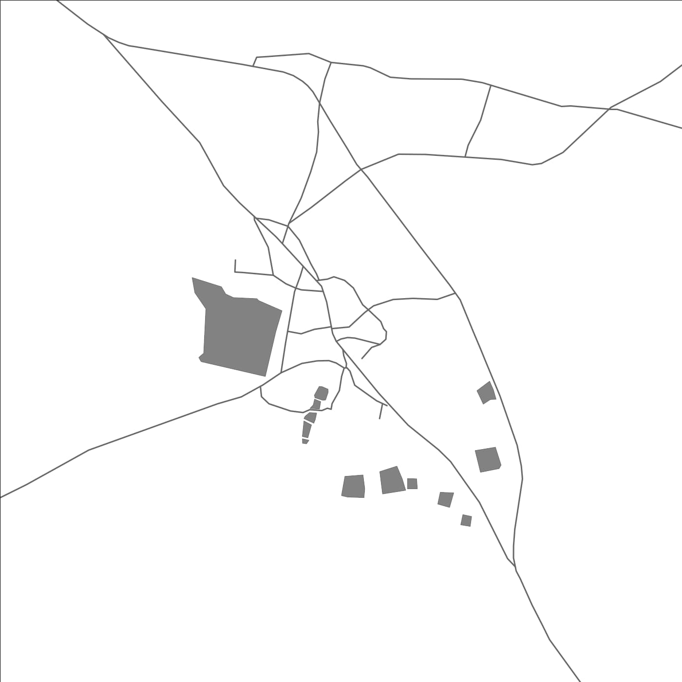 ROAD MAP OF BUNDU, INDIA BY MAPBAKES