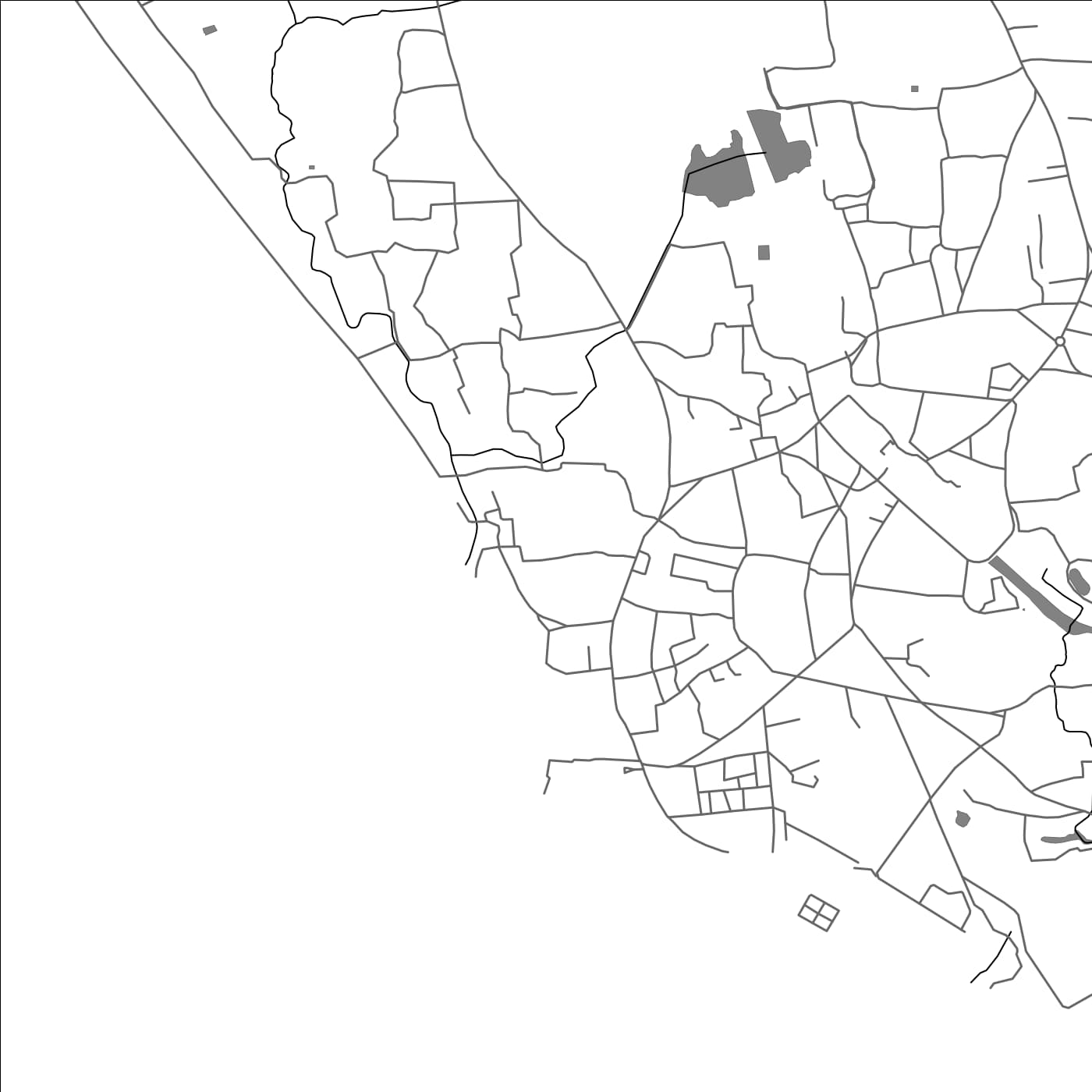 ROAD MAP OF CANNANORE, INDIA BY MAPBAKES