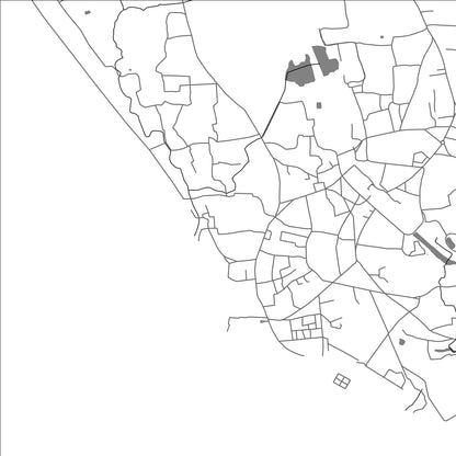 ROAD MAP OF CANNANORE, INDIA BY MAPBAKES