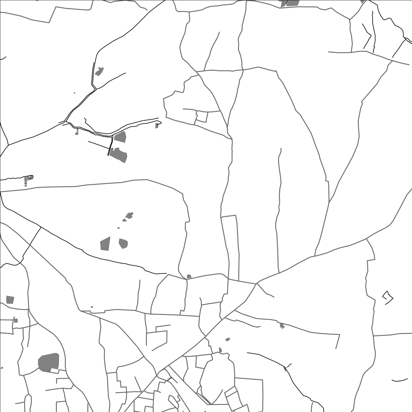 ROAD MAP OF CHANGANACHERI, INDIA BY MAPBAKES